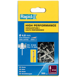 Rapid 5001437 High Performance Rivets 4.8 x 14mm (Box 300)