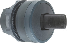 Toggle switch, unlit, latching, waistband round, black, front ring black, mounting Ø 22 mm, ZB5AD28
