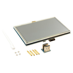 5-Zoll TFT LCD Touchscreen HDMI Monitor kompatibel mit Raspberry Pi 4B, 3B+, 3B, 2B+, BB Black, Banana Pi, Jetson Nano, Windows