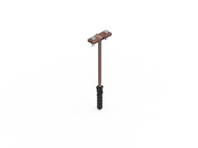 LA 8017 uchwyt z kołkiem f-12 l-160 lakierowany 91200314 ELKO-BIS