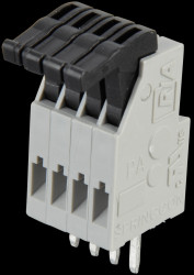 AST0210404 4-pin spring loaded terminal, 2.5-mm pin spacing