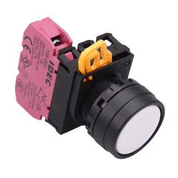YW1B-A1E01W White 22mm Maintained Push Button Switch NC IP65 IDEC