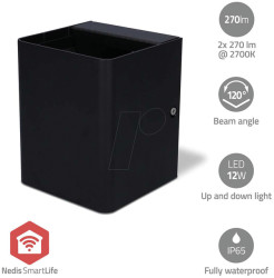 ZBLOW10RGBW Smartlife, exterior light, 2x 270 lm, 12 + 4 W, 2700 K, RGB, Zig