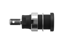 Gniazdo bananowe Żeński typ Gniazdo bananowe Czarny 24A Schutzinger rozmiar 4 mm