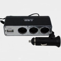 ROZGAŁEŻNIK ZAPALNICZKIx3+USB.