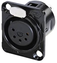 Rean AV RC5FDL-B Złącze męskie XLR złącze żeńskie do wbudowania Ilość styków: 5 1 szt.