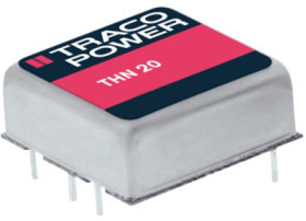 DC converter, 18-36 VDC, 20 W, 1 output, 5 VDC, 91 % efficiency, THN 20-2411