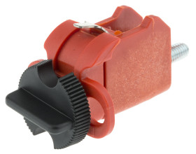 Blokada Miniaturowe blokady wyłączników Brady Czerwony zamki: 2