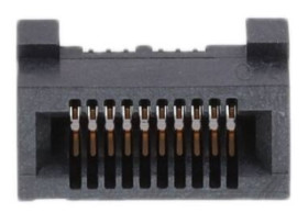 Złacze krawędziowe PCB 20-pinowe, raster 0.8mm 2-rzędowe, 3.1A, Samtec, seria HSEC8-DV