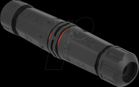 86912 Kabelverbinder für Außenbereich 2 Pin, IP68 schwarz