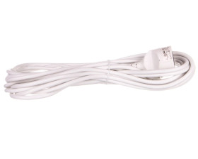 Przedłużacz 1-gniazdo z/u 10m /H05VV-F 3x1/ biały P0110