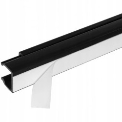 Listwa elektroinstalacyjna kanał kablowy LST czarny 25x15mm korytko z pokrywą i taśmą montażową 2-stronną / 2 m /