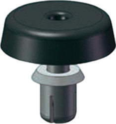 Enclosure feet, ABS, (H) 11.9 mm, black, 10009178