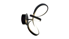 Kinkiet Tesoro Black 15W Led Czarny 4000K 15W Led Ip20 Ml1052 Milagro