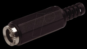 DC-coupling for barrel connector with 2.5 mm pin