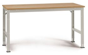 Manuflex AU4115.7035 Stół Roboczy Uniwersalny, Standardowy szary błyszczący
