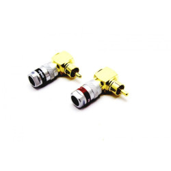 Wtyk RCA kątowy Vitalco RW612 na kabel