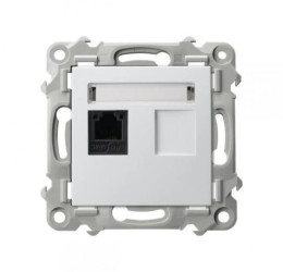 SZAFIR Gniazdo telefoniczne pojedyncze biały GPT-1Z/m/00