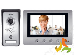 Wideofomofon kolorowy "EURA" VDP-33A3 "LUNA" Eura Connect ekran 7" obsługa 2 wejść pamięć A31A133 EURA-TECH