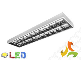 Oprawa rastrowa LED natynkowa RASTRO LED 150 1500mm 2x T8 LED G13 biała OS-LE150NJ-01 GTV