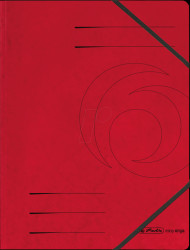 11387172 Folder with elasticated corner straps, A4, red, pack of five