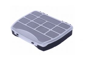 Organizer domino 25 czarny 250x200x44