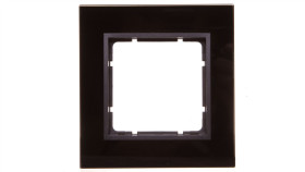 Berker B7 Glas Ramka Pojedyncza Pozioma/ Pionowa Szklana Antracytowa 10116616