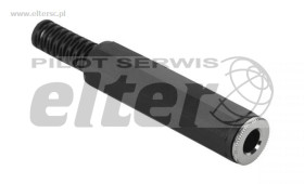 Gniazdo Jack 6,3mm stereo na kabel plastikowe