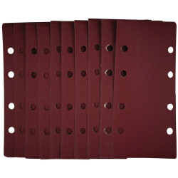 Draper 54873 1/3 Sanding Sheets with Hook and Loop, 93 x 190mm, 240 Grit 10Pc