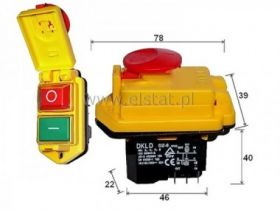 Wył. elektromag. 1F DZ-6 250V 18A 4p grzyb