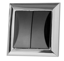 OPAL Łącznik podwójny z podświetleniem chrom WP-3 Op/S