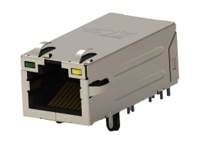 Złącze RJ45 Żeński Złącze RJ45 Przewlekany Cat5e TE Connectivity, 90° 8-żyłowe