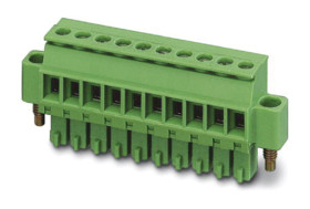 Wtykowy blok zaciskowy 3 -pinowe raster 3.5mm Montaż na kablu Żeński Phoenix Contact