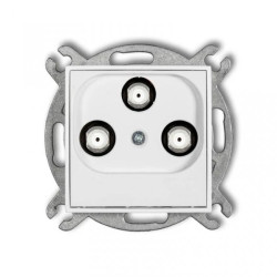 MINI Gniazdo multimedialne 3F DATA (Vectra) biały MGMV