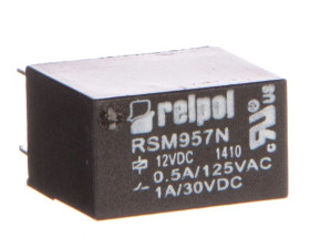 Przekaźnik subminiaturowy-sygnałowy 1P 0,5A 12V DC PCB RSM957N-0111-85-S012 2614634