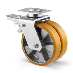 Koło samonastawne średnica kabla 125mm Tente 700kg wysokość całkowita 178mm