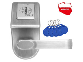 Szyld z kontrolą dostępu "EURA" ELH-60B9/SILVER z czytnikiem RFID uniwersalny rozstaw śrub mocujących WE1A7001 EURA-TECH