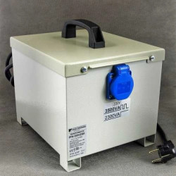 Transformator separacyjny do zasilania elektronarzędzi PFN3501/2301 230/2x230V 2x1750VA 2xGN IP44 16152-9982
