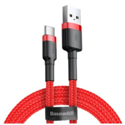 Kabel USB/USB-C 1m 3A czerwony CATKLF-B09 BASEUS