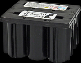 0819-0020 Rechargeable AGM battery, 12 V, 2.5 Ah, high-current-resistant