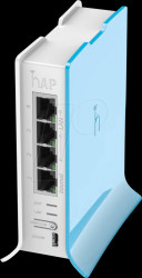 RB941-2ND-TC hAP Lite tower case with 650 MHz CPU, 32 MB RAM, 4x LAN