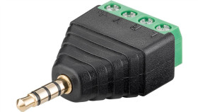 Kostka Zaciskowa 4-Pinowa Wtyk Jack 3,5 Mm (4-Pinowy, Stereo)