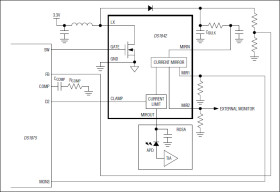76V, APD, Bias Output Stage with Current Monitoring