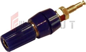 Gniazdo lab. 4mm z zaciskiem GL1-BU 10A, niebieskie SCI