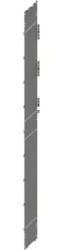 Field partition wall, sheet steel, (W x H x D) 1 x 1900 x 400 mm, 8PQ3000-0BA15