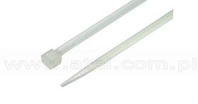 Opaski kablowe, 2,5x200mm, kolor naturalny, 100szt