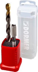 Zestaw wierteł Dormer Wiertło kręte 2 szt. Wiertło A002, gwintownik E500