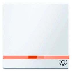 Klawisz z 2 dołączonymi soczewkami i nadrukiem symbolu światło śnieżnobiały aksamit Q.1 16216079