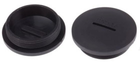 Zaślepka, Czarny M40 x 1.5 Gwintowany, Nylon 66, Zaślepianie, 39.9mm 45.8mm RS PRO
