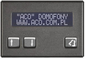 ACO CDN-230E ST Elektroniczny spis lokatorów stal